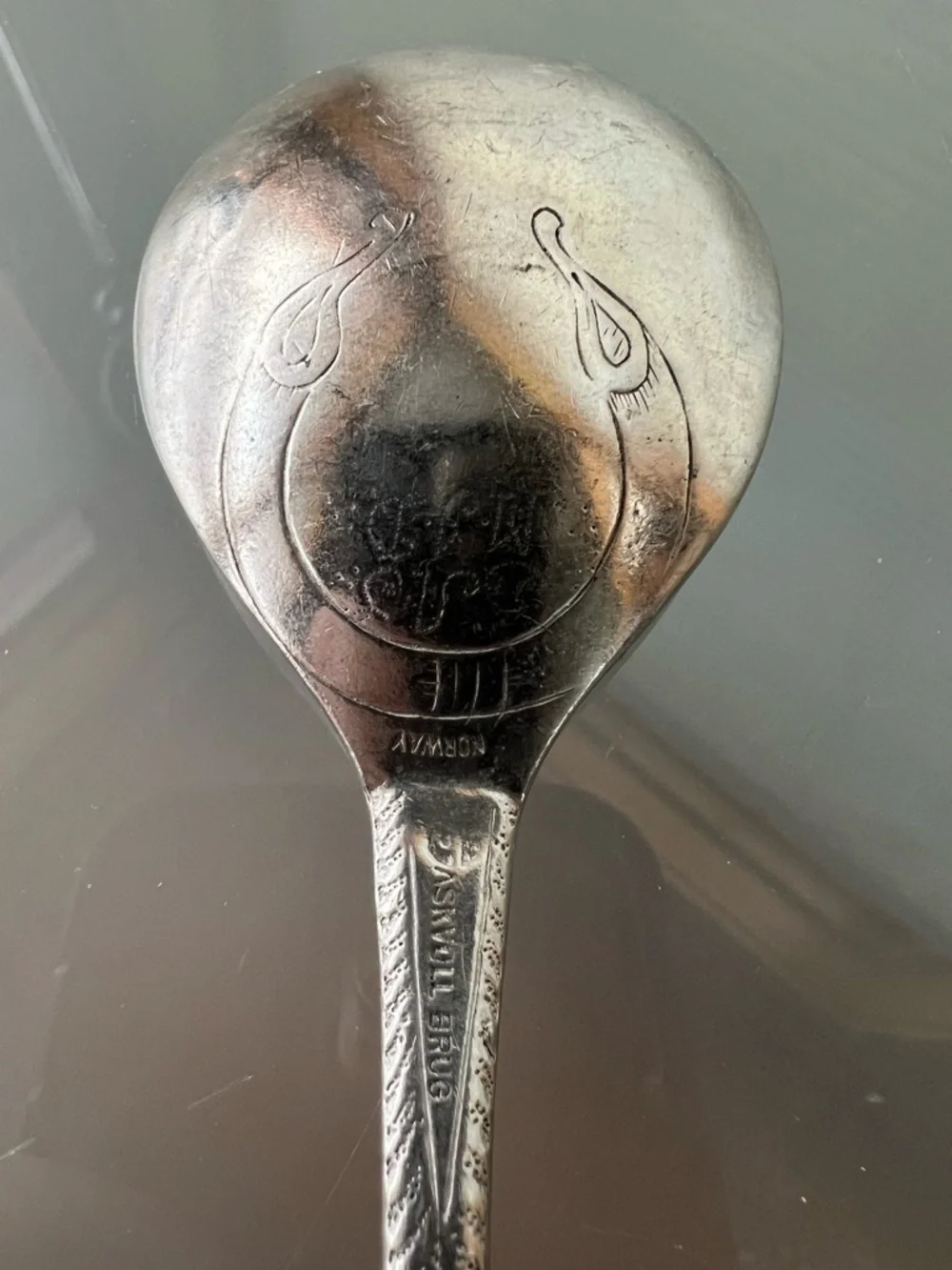 🥄Askvoll Brug Norway Pewter Spoon 7.125”